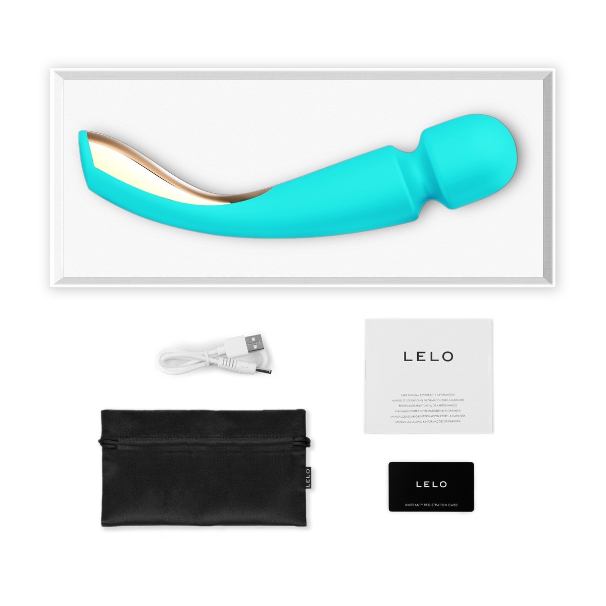 Вибромассажер Lelo Smart Wand 2 Large, 30,4 см (мятный)