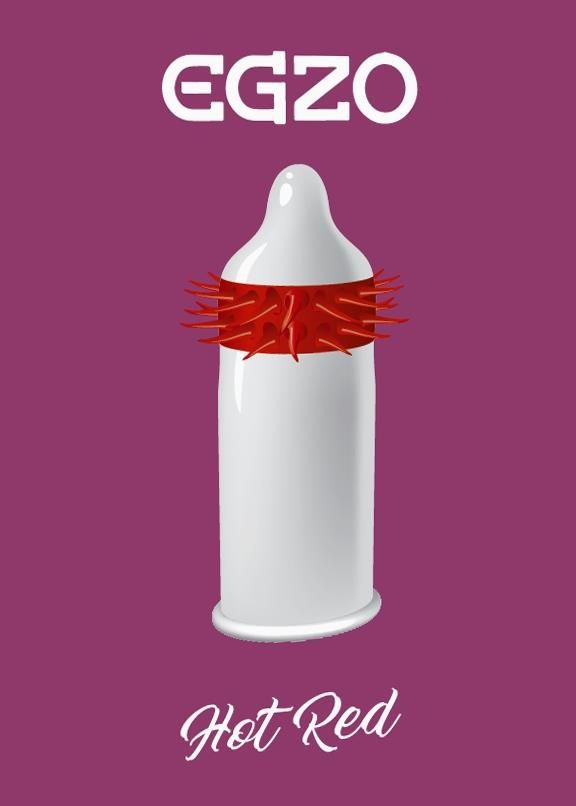 Презервативи Egzo Hot Red, 1 шт
