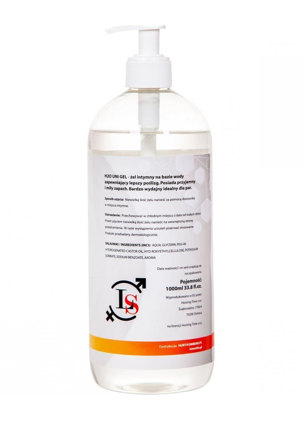 Lubrykant LoveStim H20 Uni Gel, 1000 ml