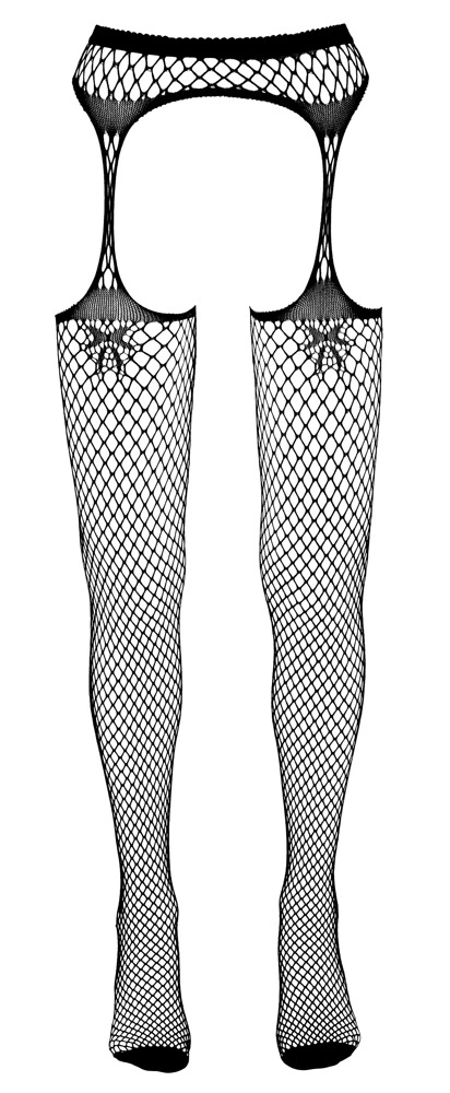 Колготки Cottelli Legwear Suspender Tights, S/M (черный)