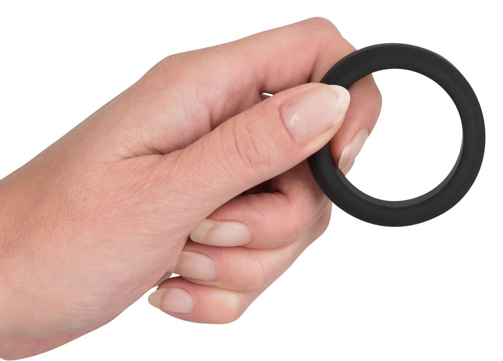 Эрекционное кольцо Velvets Cock Ring, 3,8 см (черный)