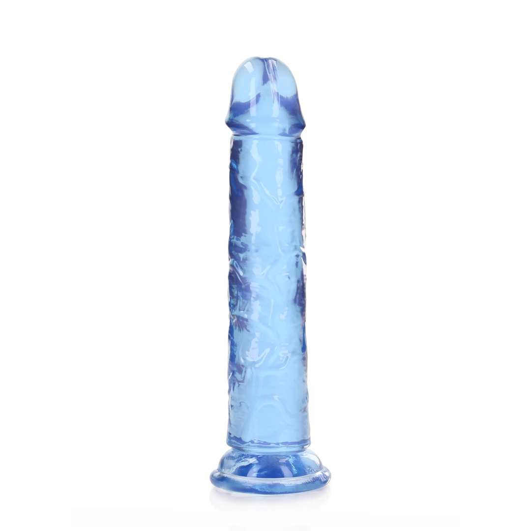 Фаллоимитатор RealRock Crystal Clear Realistic Dildo 7'', 20 см (голубой)