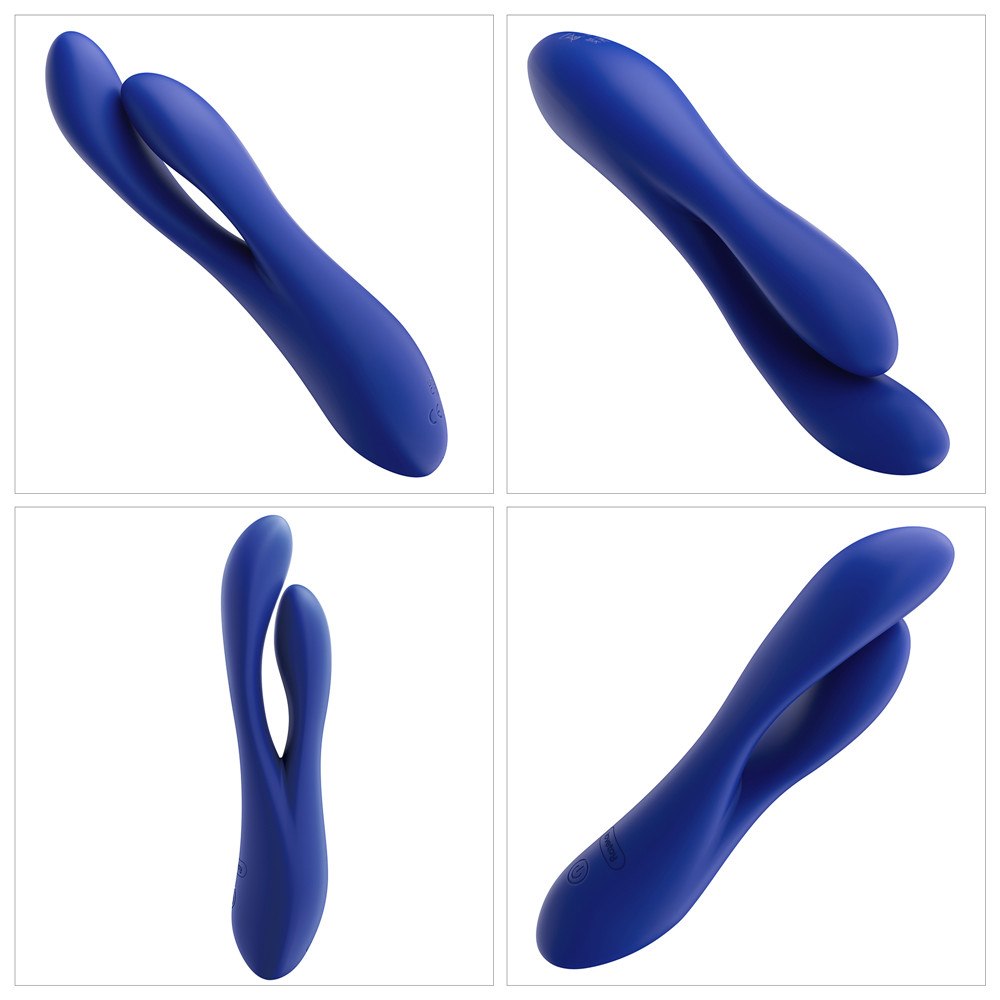 Вибратор Lovetoy L’Allure Pulse, 19 см (синий)