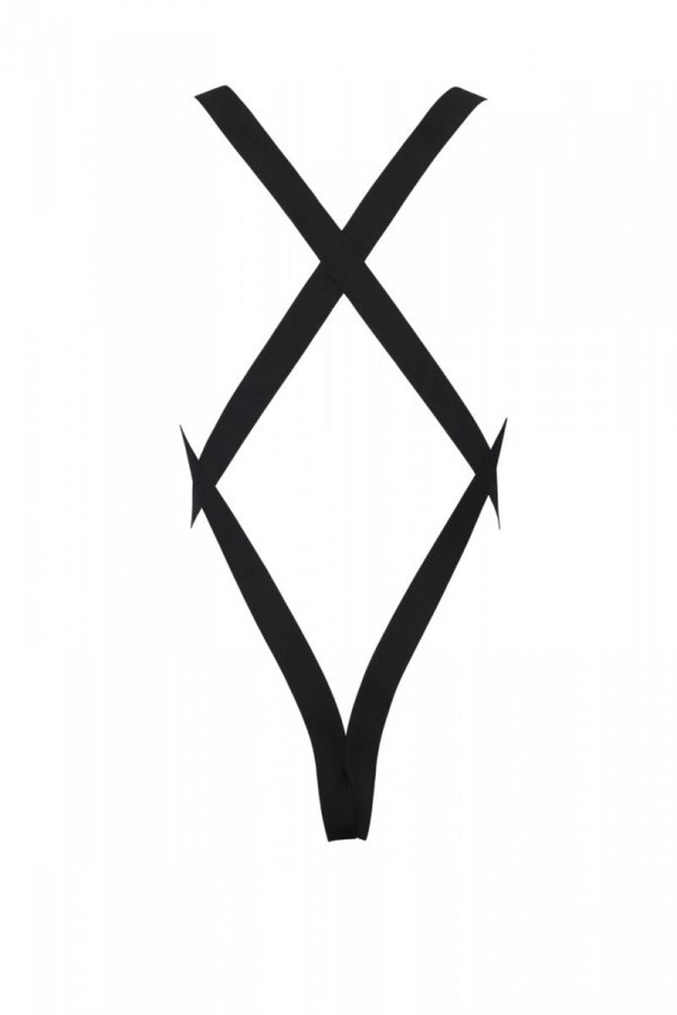 Мужской боди  Passion Free Your Senses Leon 040, S/M (черный)