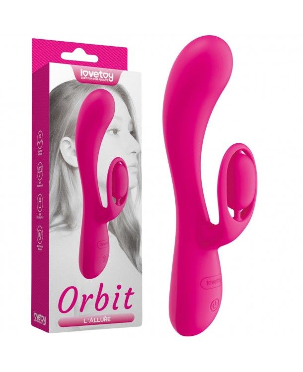 Wibrator królik Lovetoy L'Allure Swirl, 19.5 cm (różowy)