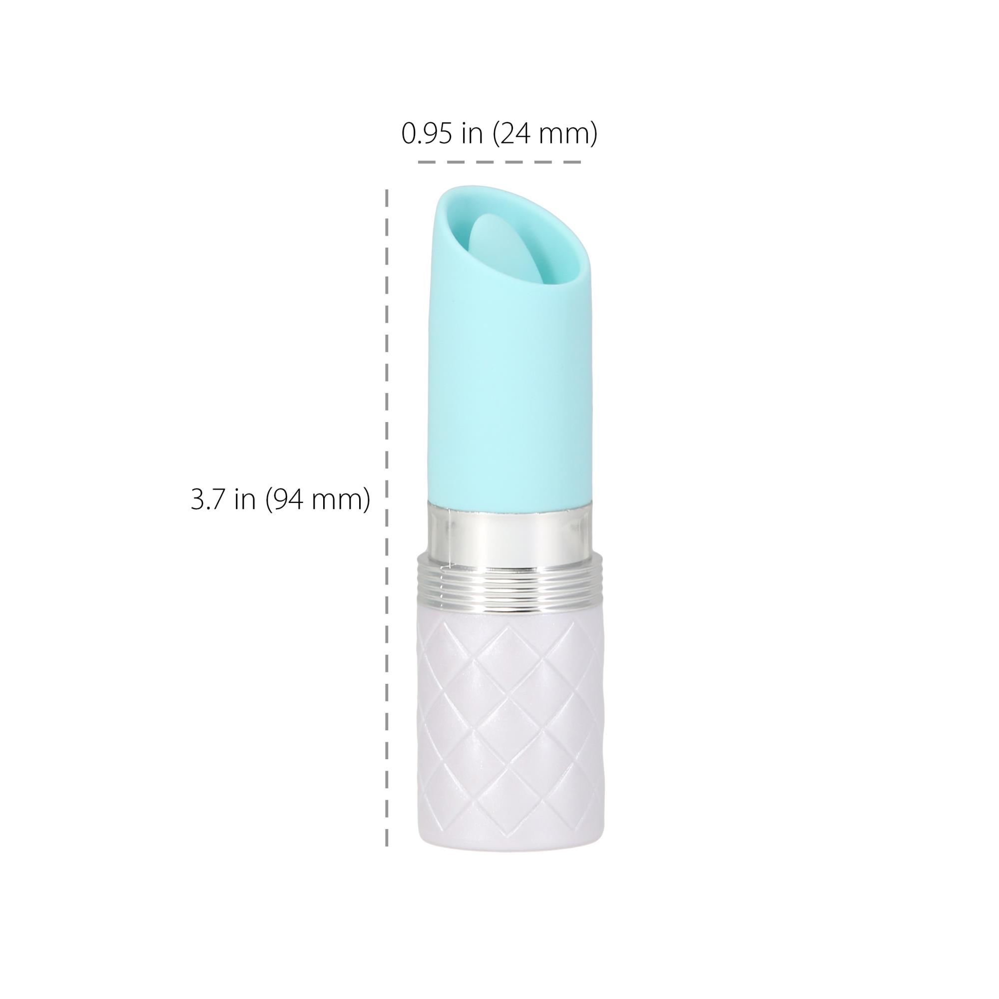 Вибратор для клитора Pillow Talk Lusty Luxurious Flickering Massager, 9.4 см (бирюзовый)