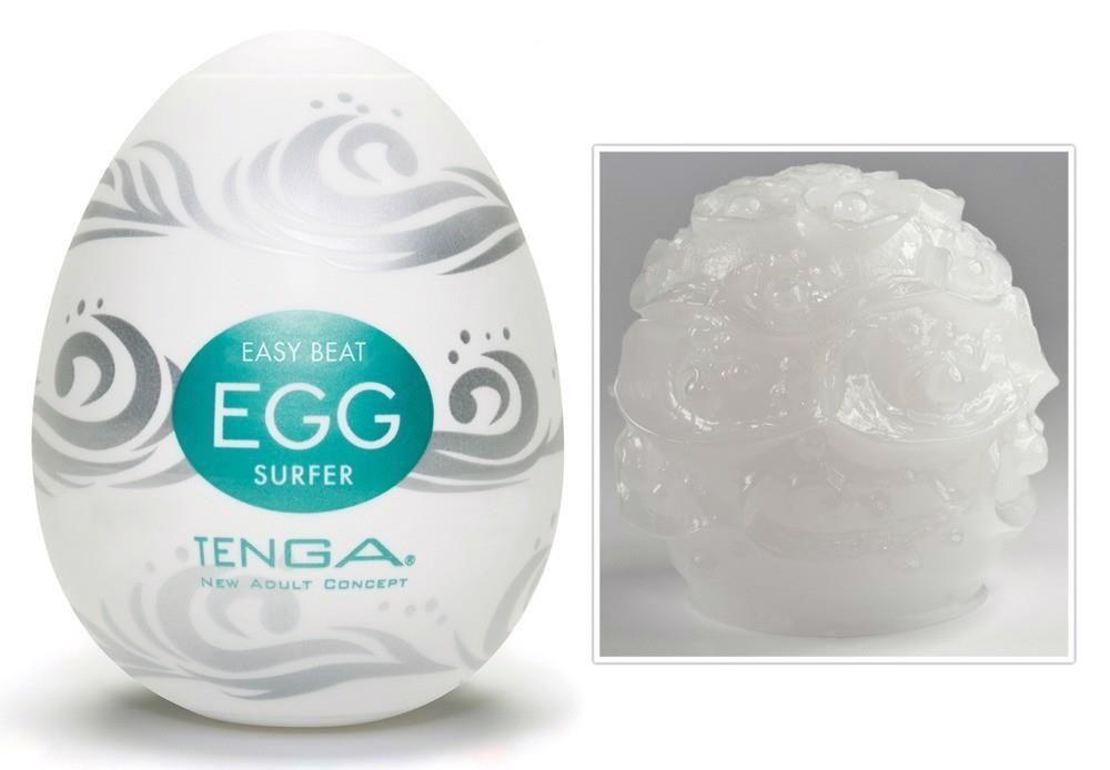 Мастурбатор яйцо Tenga Egg Stronger Surfer (белый)