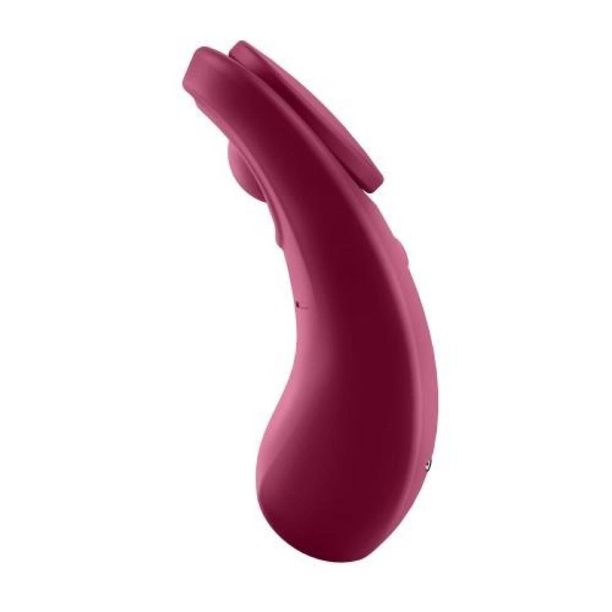 Клиторальный массажер для трусиков Satisfyer Sexy Secret, 8,6 см (бордовый)