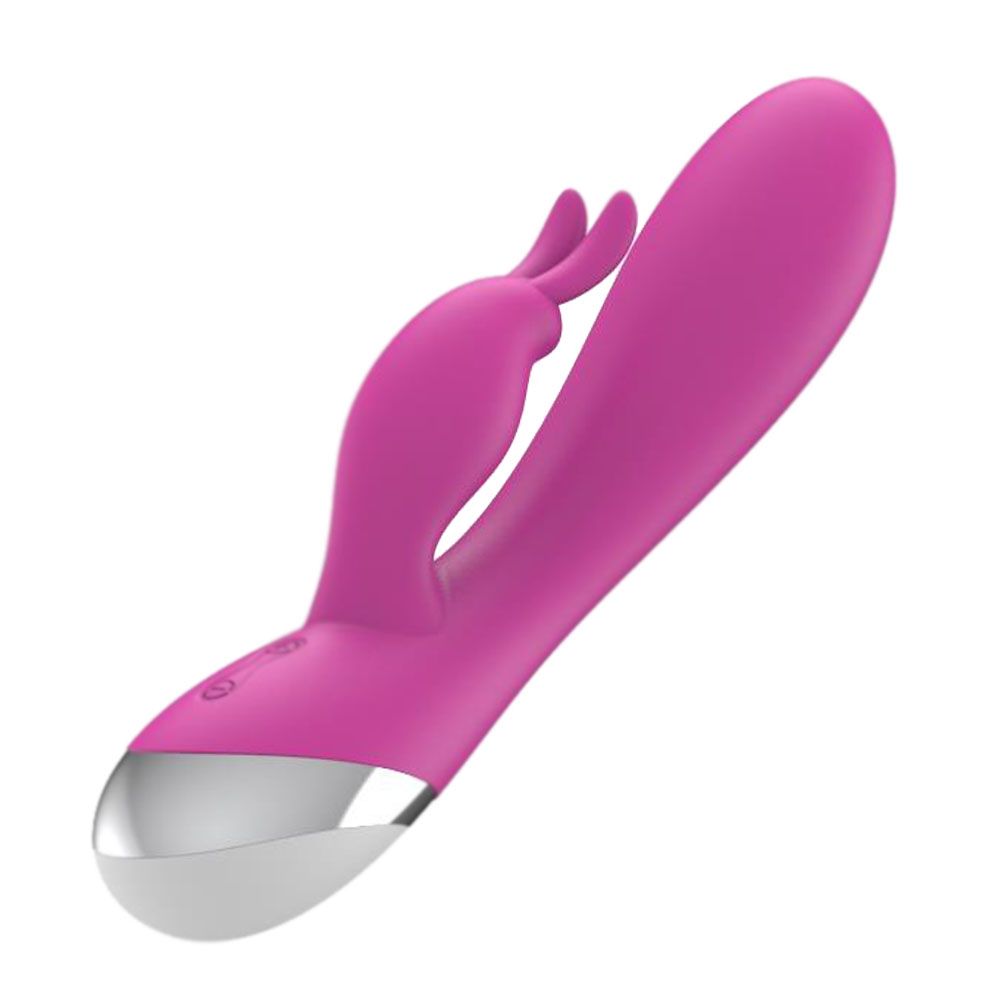 Вибратор-кролик A-GUSTO AG-002, 19.5 см (розовый)