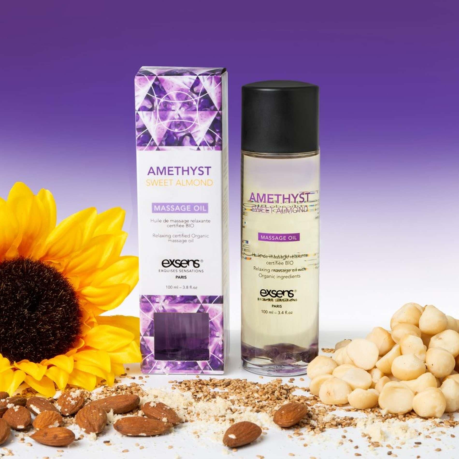 Массажное масло Exsens Amethyst Sweet Almond, 100 мл