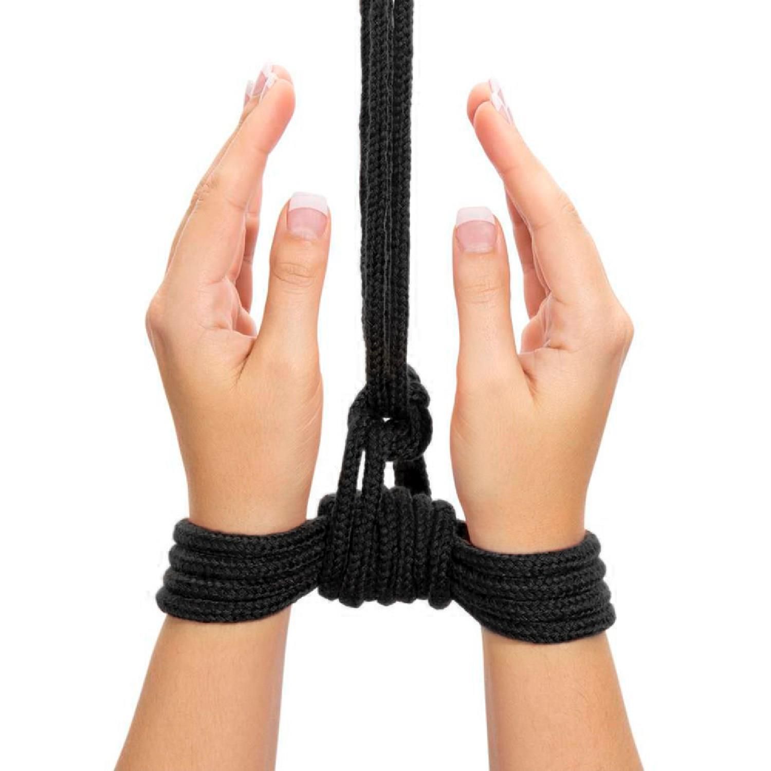 Верёвка для связывания Fetish Bondage Rope, 10 м (черный)