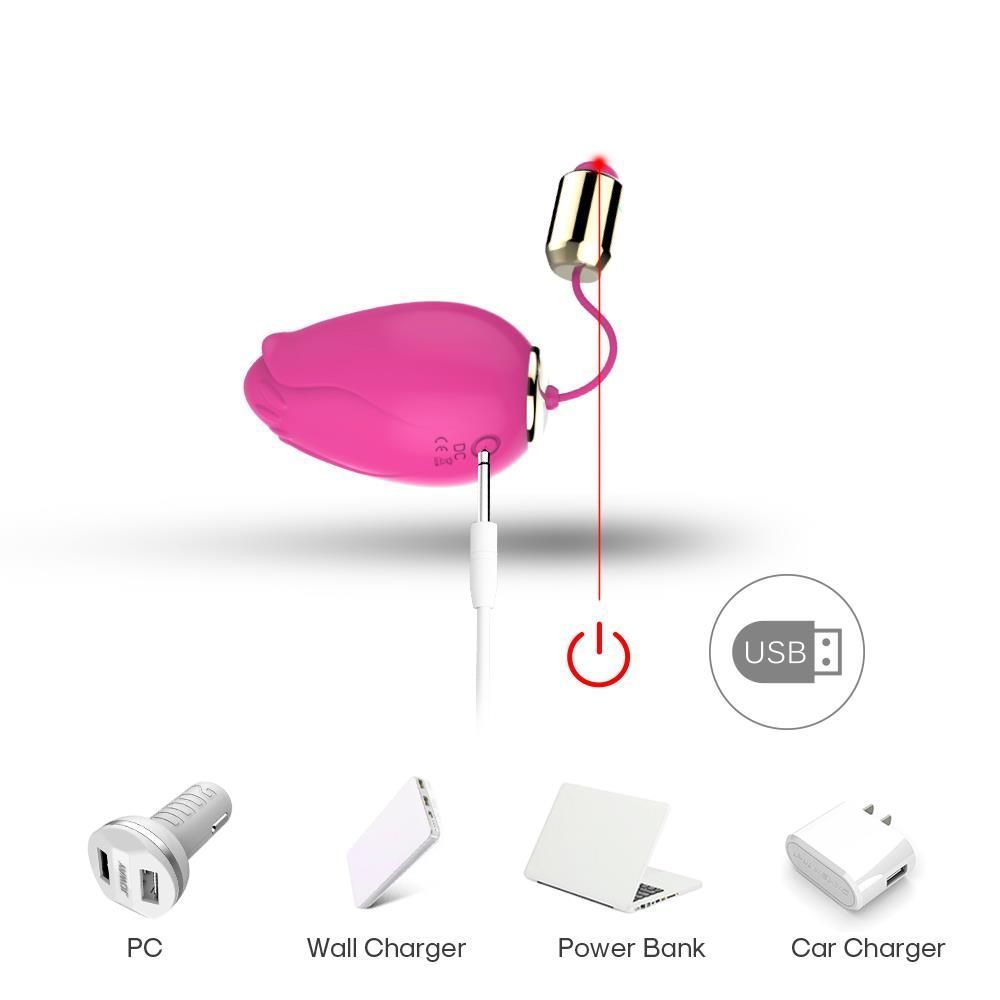 Wibrujące jajeczko B - Series Joy Mandala, 3.6 cm (różowy)