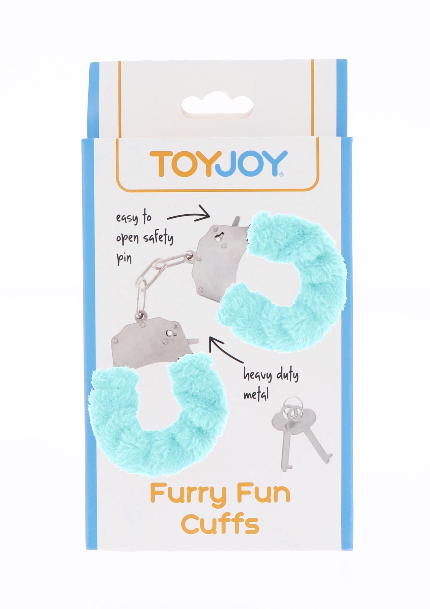 Наручники Furry Fun Cuffs, 28 см (блакитний)