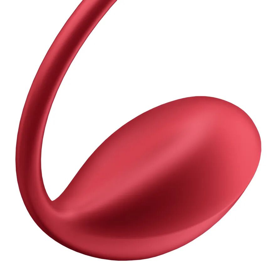 Виброяйцо Satisfyer Shiny Petal, 23 см (красный)