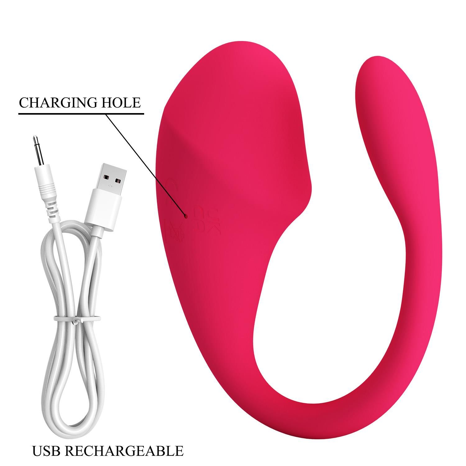 Wibrujące jajko Baile Thalia App Control Bullet, 21 cm (różowy)