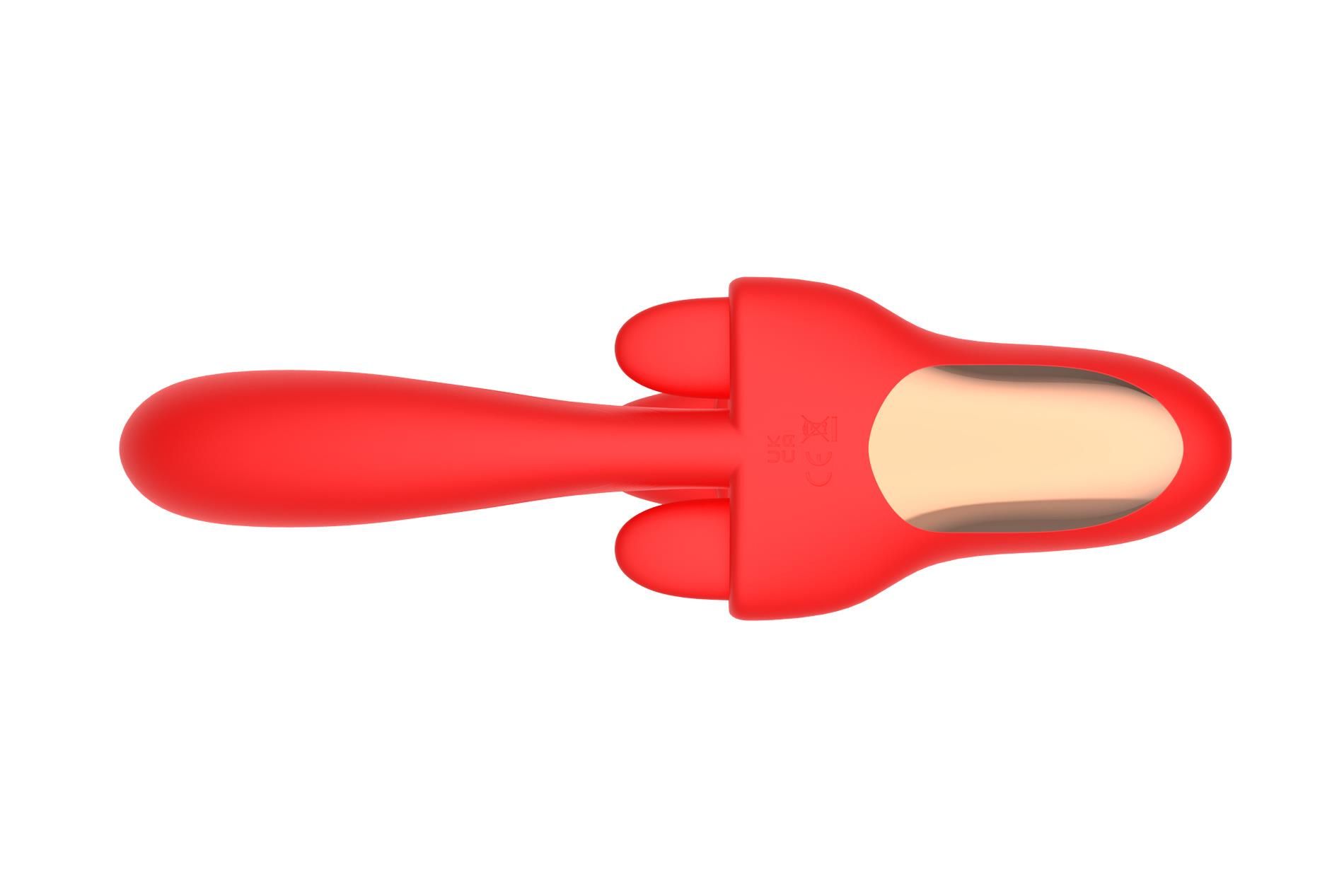 Вибратор B - Series Cute Charlie, G-Spot & Clitoral Massager, 22.6 см (красный)