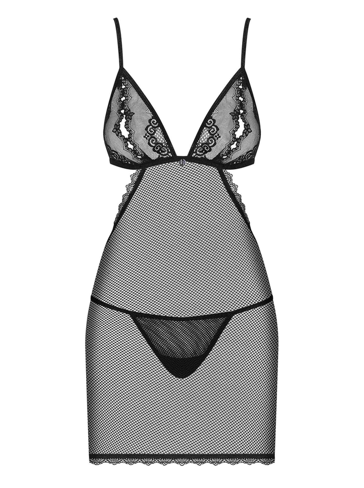 Комплект белья Obsessive Millagro, L/XL (черный)