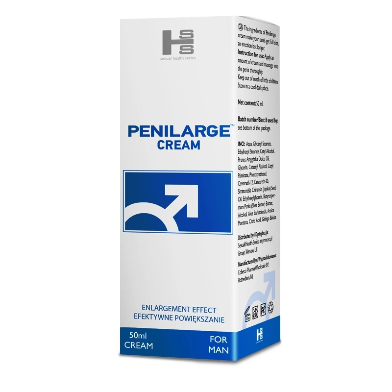 EROMED Penilarge Cream - Krem powiększający penisa, Bezzapachowy, 50 ml