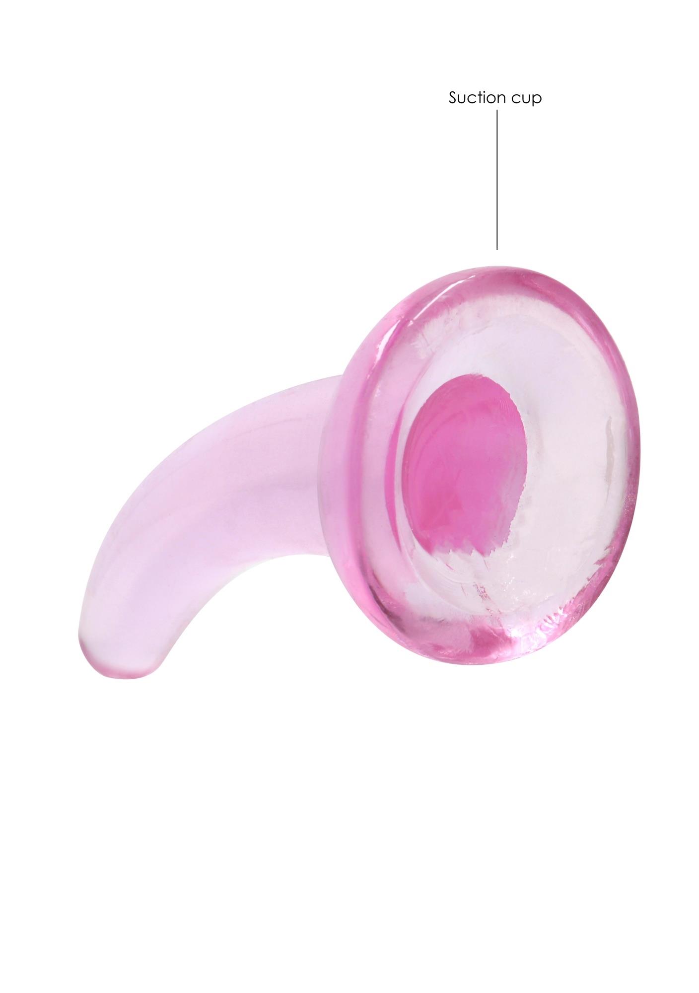 Фаллоимитатор Realrock Crystal Clear Dildo 5", 11.5 см (розовый)