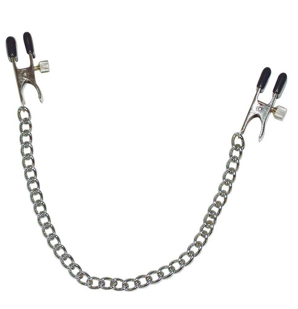 Затискачі для сосків на ланцюжку Busenkette gr.Abgreifklamm, 45 см (сріблястий)