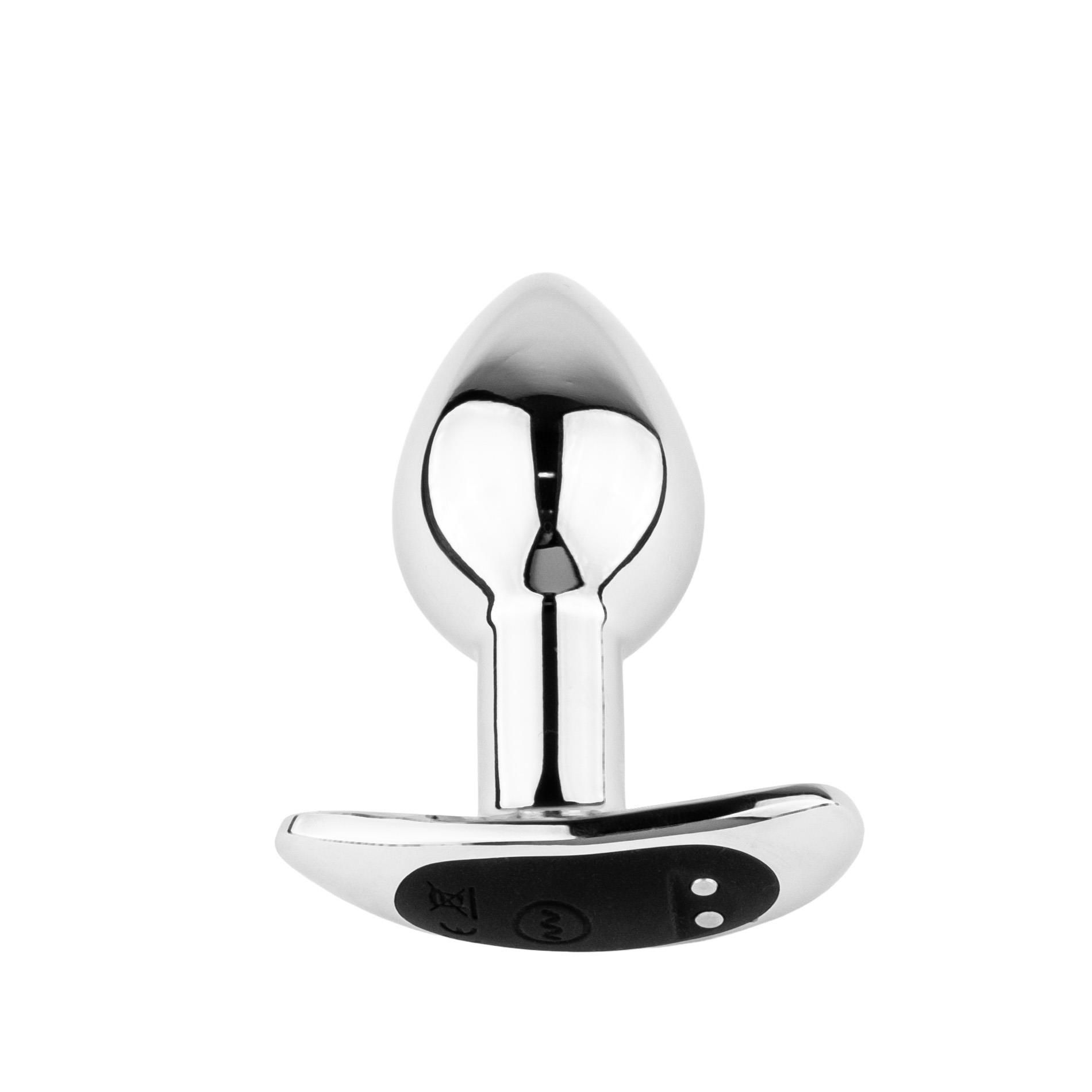 Анальная пробка B - Series HeavyFun Metal Butt Plug M, 8.6 см (серебристый)