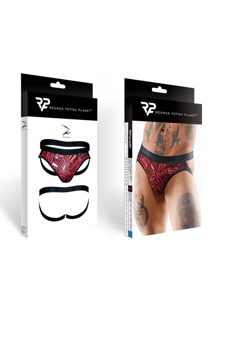 Трусы Regnes Fetish Planet  Jockstraps, L (красный-черный)