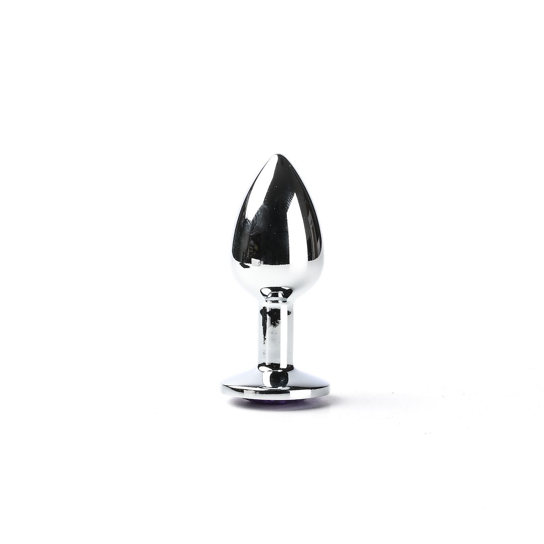 Korek analny z kryształem Simply Pleasure S, 7 cm (fioletowy)