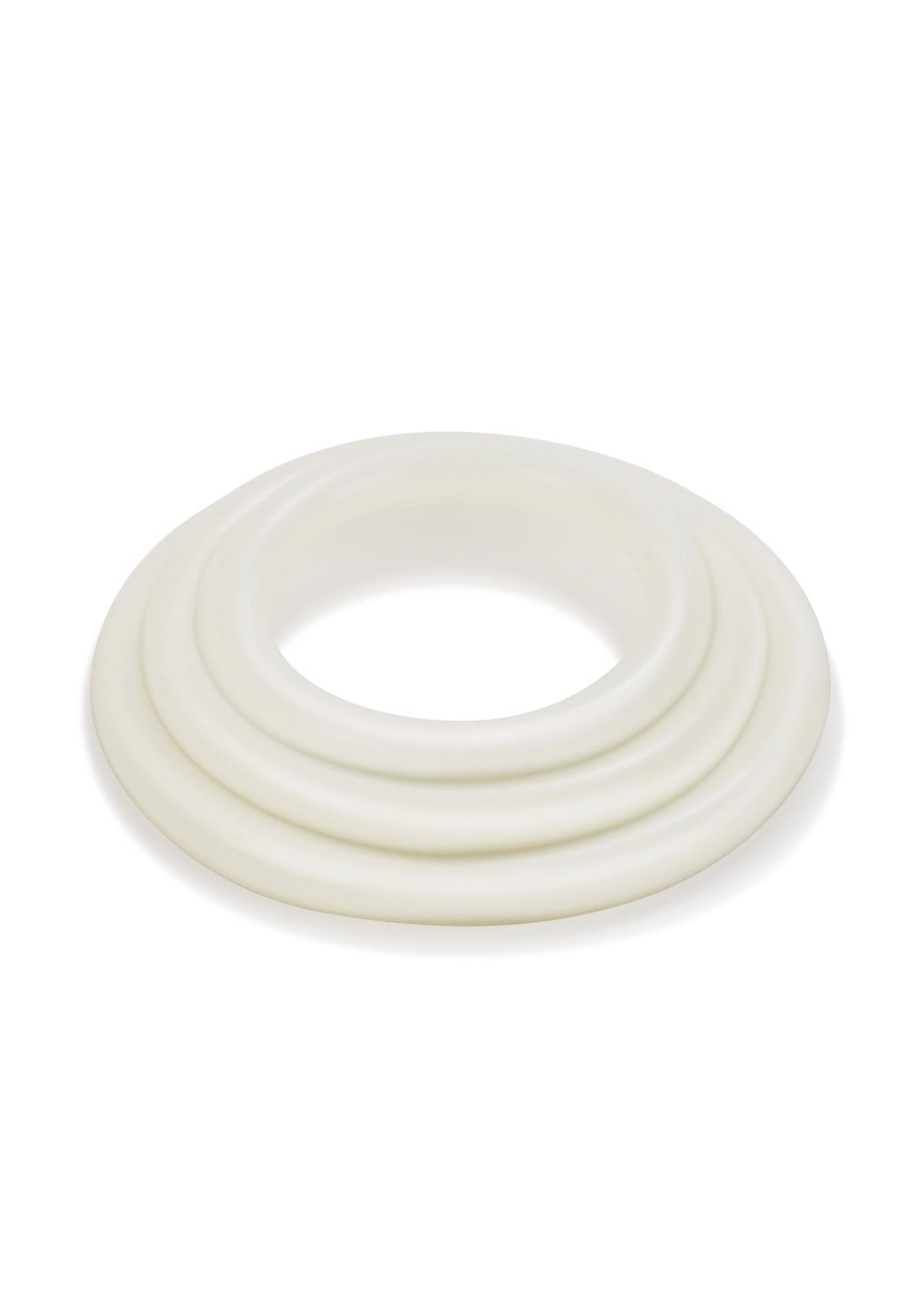 Эрекционное кольцо Calexotics Tri-Rings, 3 шт (белый)