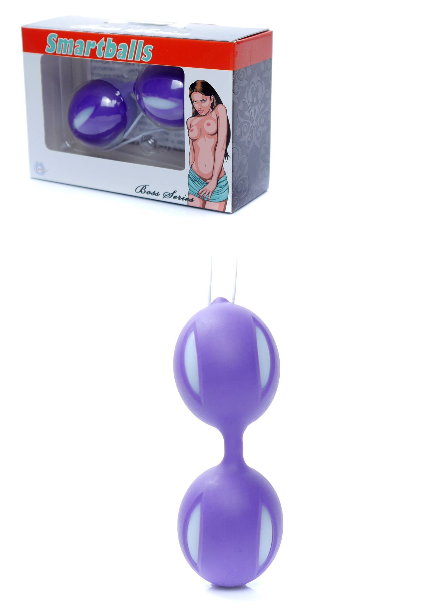 Вагинальные шарики Boss Series Smartballs, 19 см (фиолетовый)