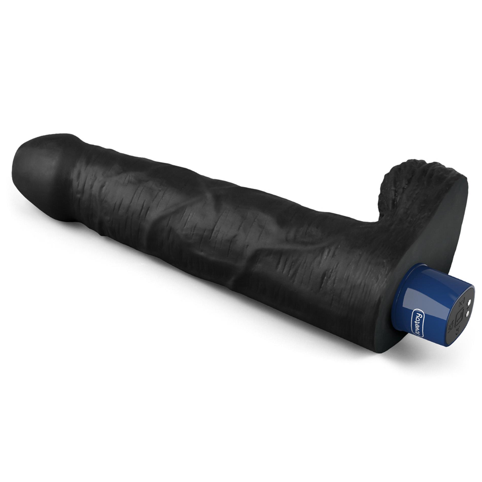 Vibrator Lovetoy Real Softee 9", 23 cm (czarny)