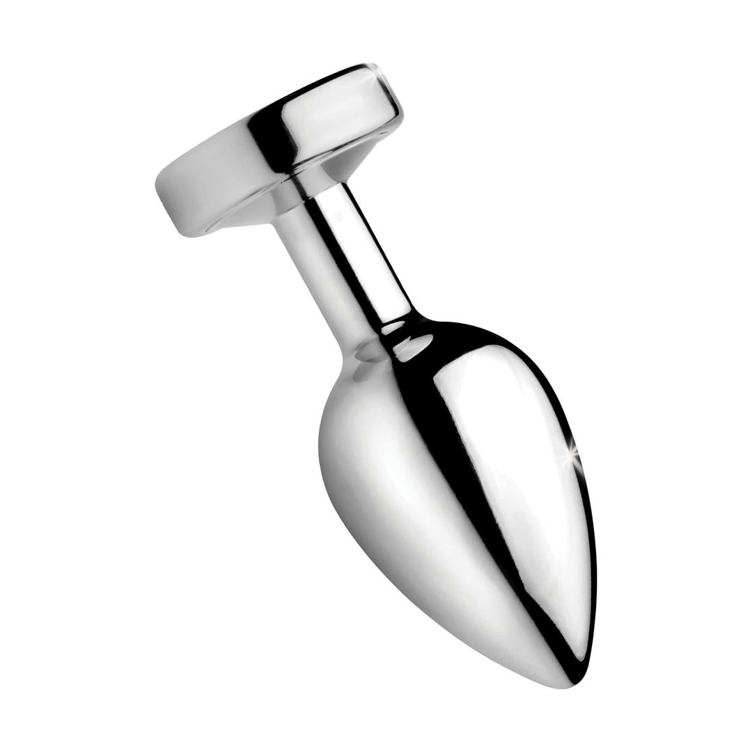 Korek analny z podświetleniem LED marki XR Brands, 8,1 cm (srebrny)