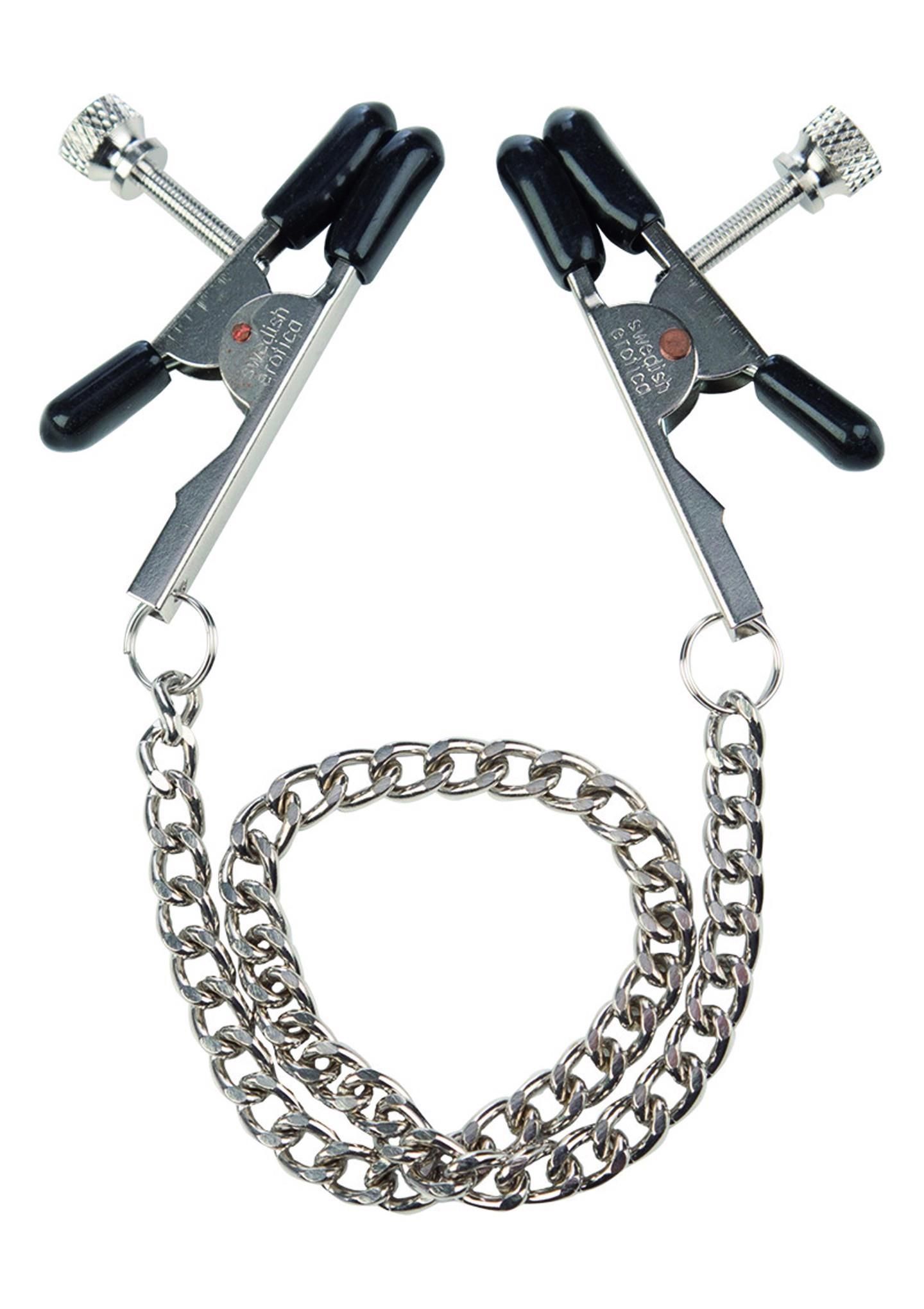 Зажимы для сосков California Exotic Novelties Bull Nose Nipple Clamps, 26,7 см (серебристый)