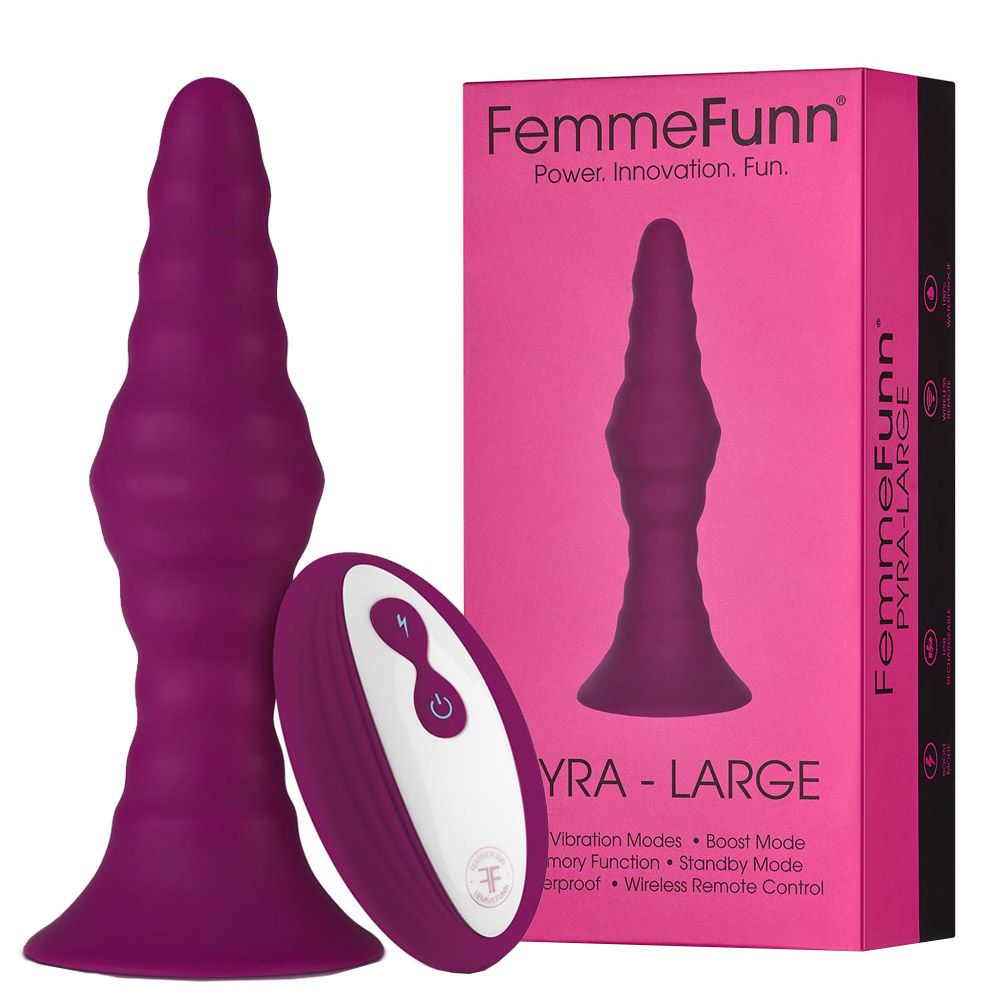 Анальна пробка Dream Toys Pyra Large, 15 см (малиновий)