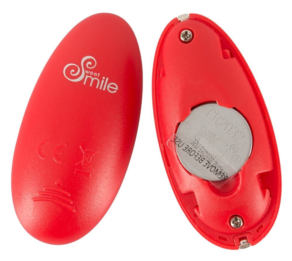Виброяйцо Sweet Smile Remote Controlled Love Ball, 15,3 см (красный)