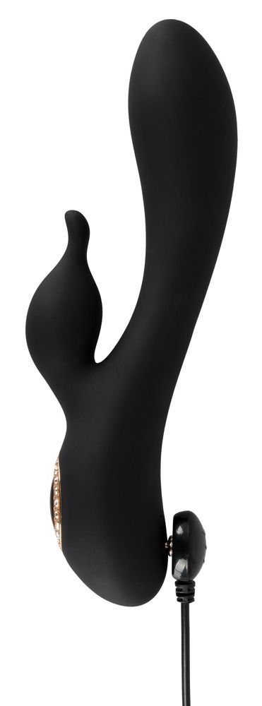 Вибратор-кролик Cleopatra Rabbit, 19,7 см (черный)