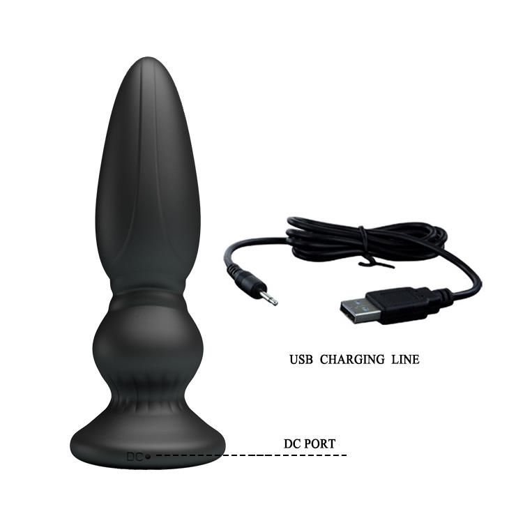 Анальна пробка LyBaile Mr.Play Vibrating Prostate Massager, 12.5 см (чорний)