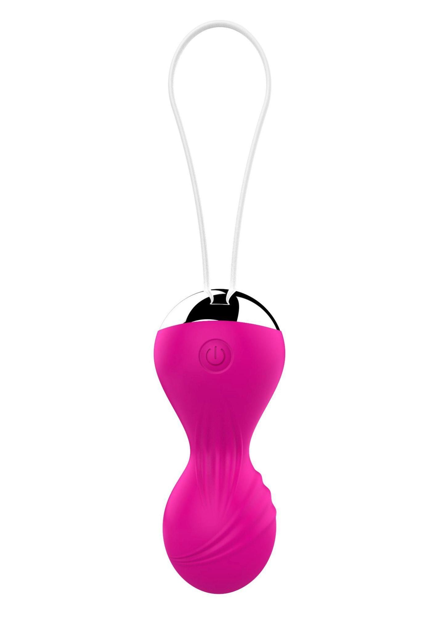 Вагинальные шарики Boss Remote Control Tighten Vibrating Egg, 8 см (розовый)