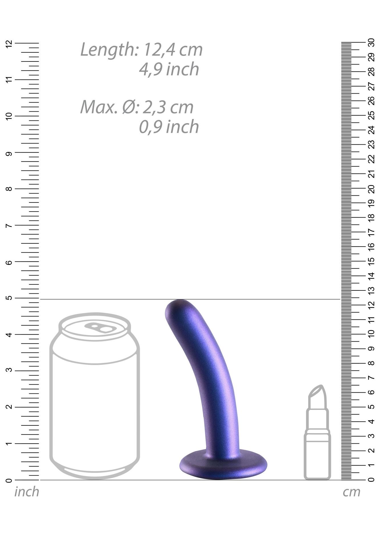 Фаллоимитатор Ouch! Smooth G-Spot Dildo 5'', 12.4 см (синий)