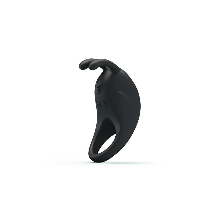 Эрекционное кольцо Pretty Love Rabbit Vibrator, 7,5 см (черный)