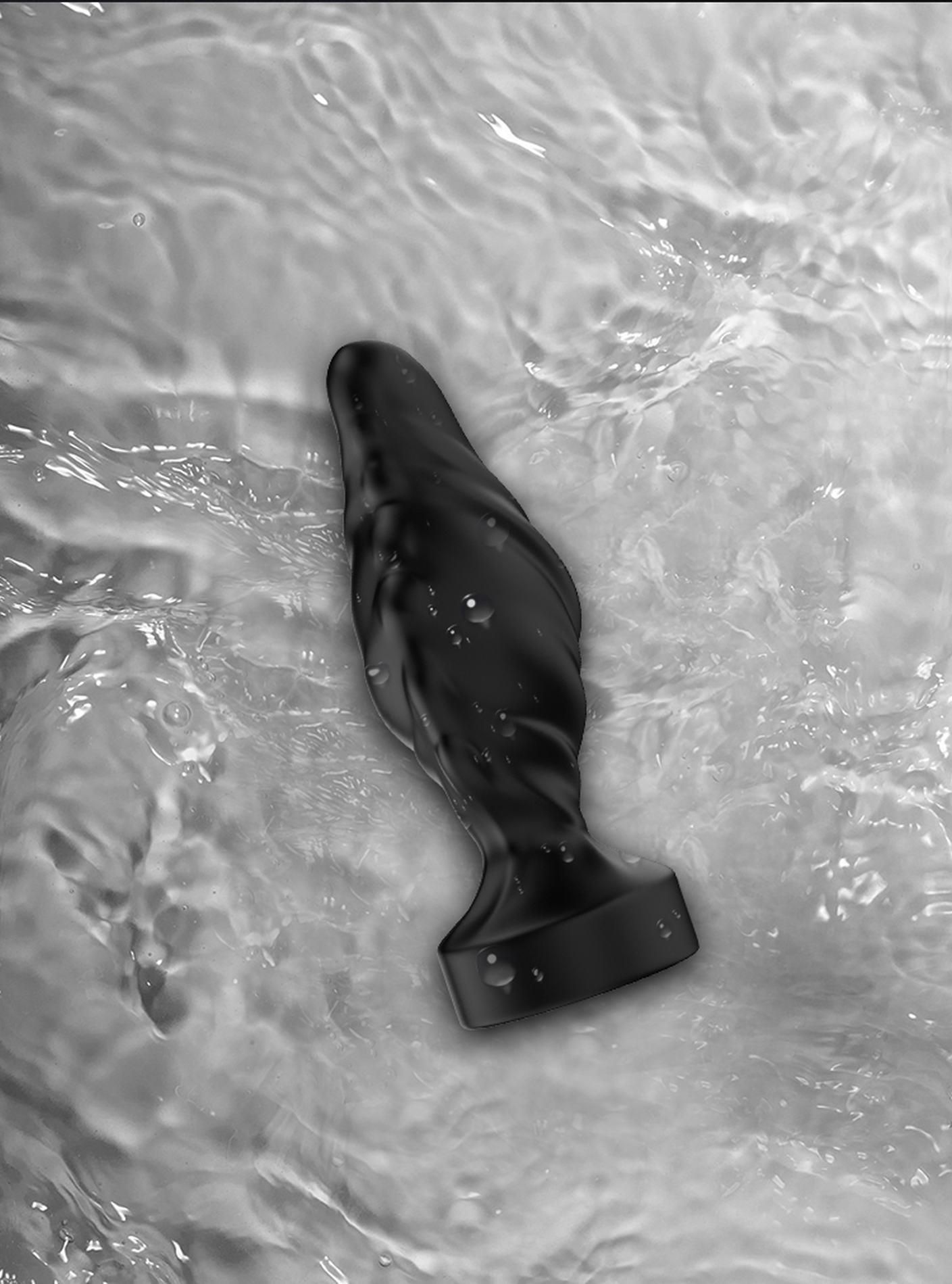 Анальная пробка B - Series Joy Limonster, 10.2 см (черный)