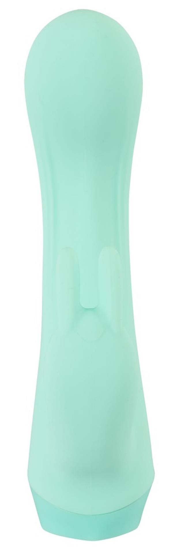 Вибратор-кролик Cuties Mini, 13,6 см (бирюзовый)