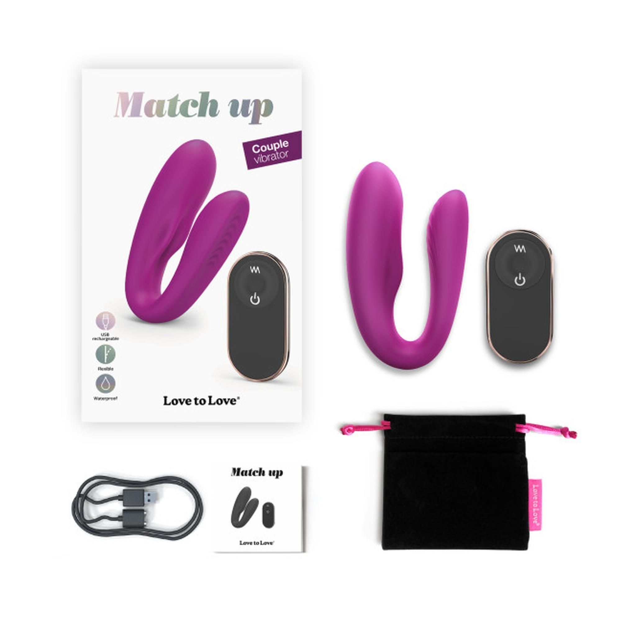 Вібратор Love To Love Match Up, 10 см (фіолетовий)
