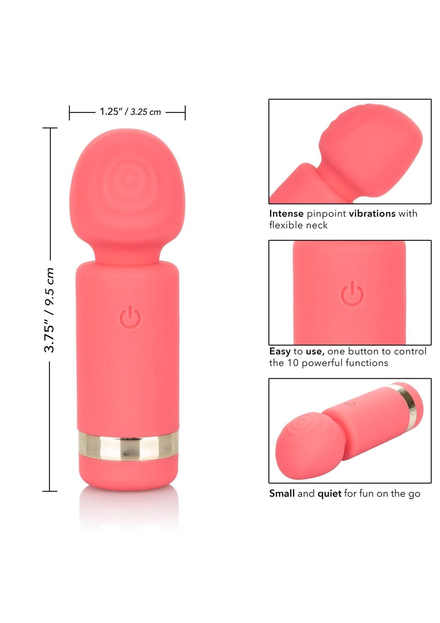 Вибратор CalExotics Slay Exciter, 9,5 см (персиковый)