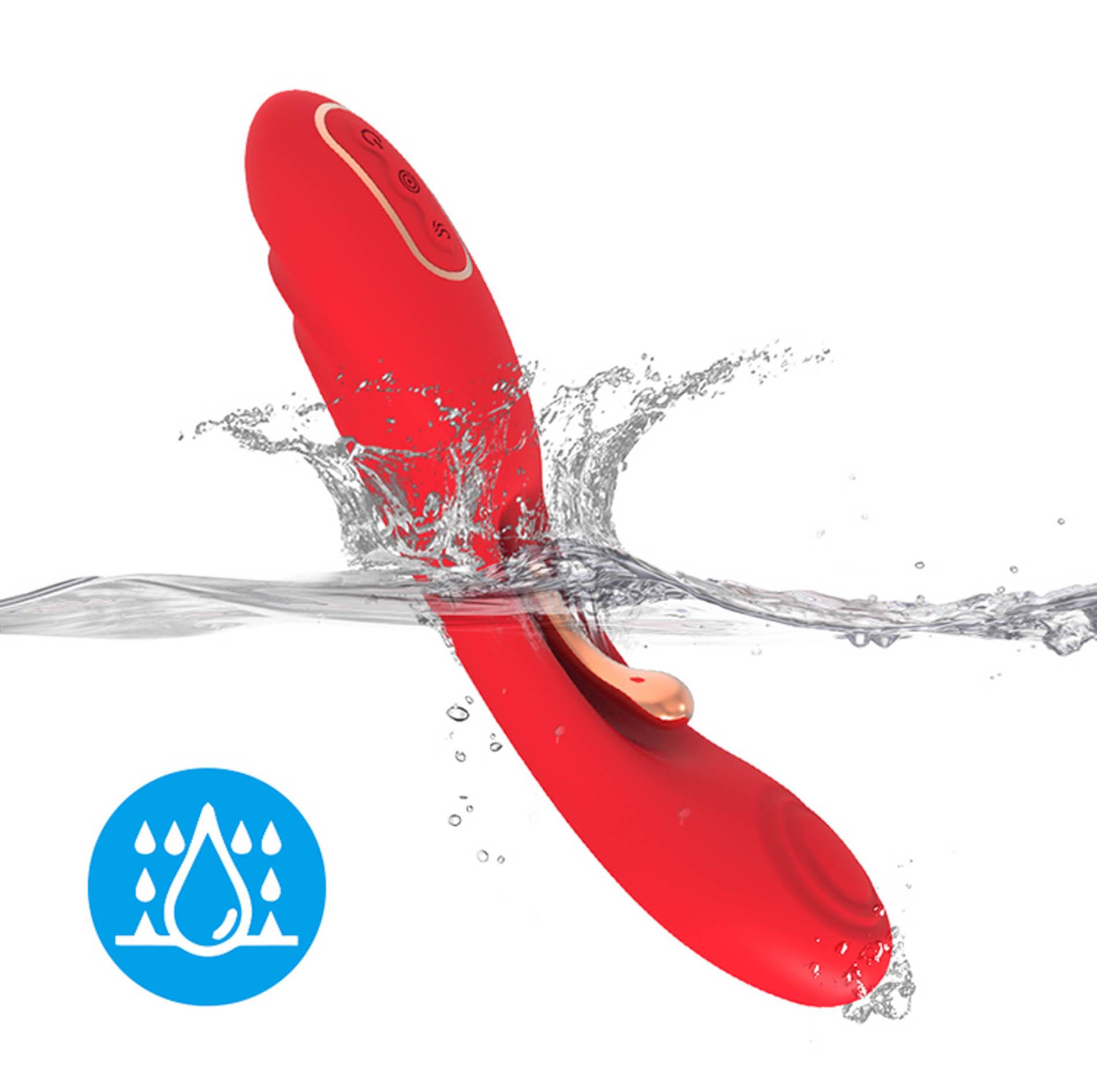 Вибратор B - Series Joy Fishhook Red Dual, 23.4 см (красный)