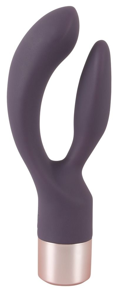 Вибратор-кролик Elegant Series Double Vibe, 16 см (фиолетовый)