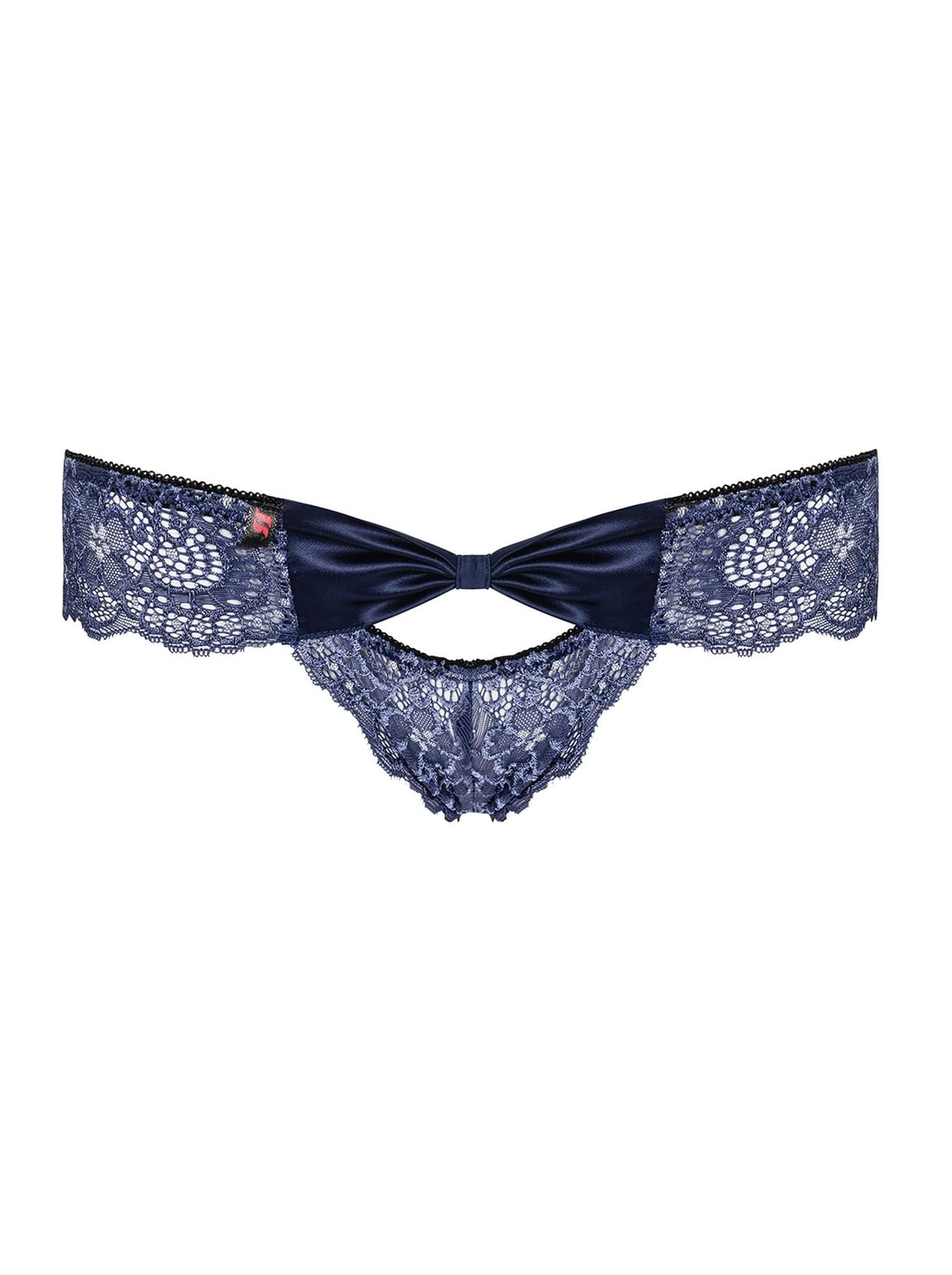 Трусики Obsessive Auroria, L/XL (синий)
