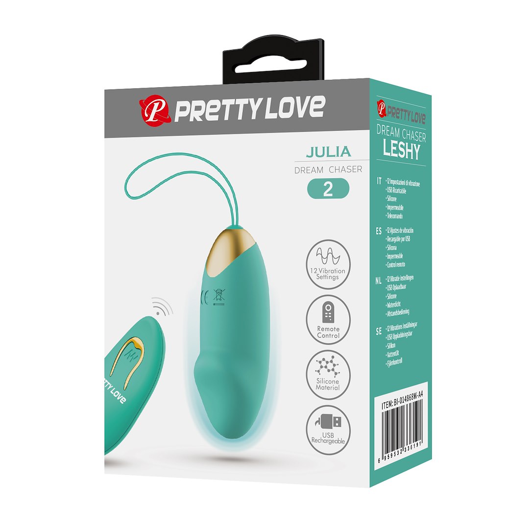 Виброяйцо Pretty Love Julia Dream Chaser 2, 7.5 см (зеленый)
