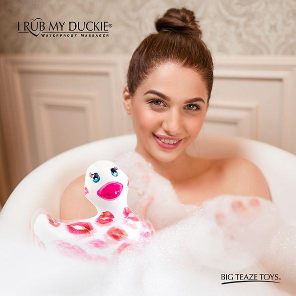 Вибратор I Rub My Duckie 2.0, 7,6 см (белый с розовым)