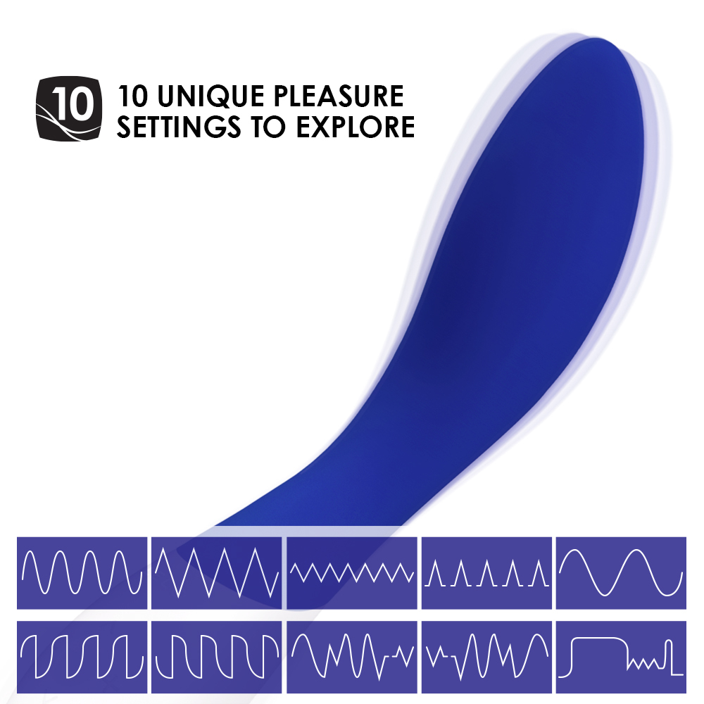 Вибратор Lelo Mona Wave, 19,5 см (синий)