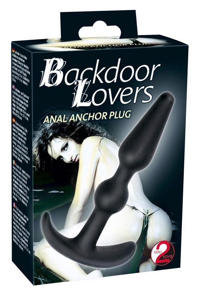 Korek analny You2Toys Backdoor Lovers Anal Plug, 10 cm (czarny)
